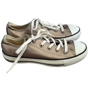 Converse All Star Metallic‎ Bronze Leather Sneakers Women's Sz 6